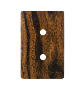 Placa p/ 2 furos 4x2 - Novara Ébano